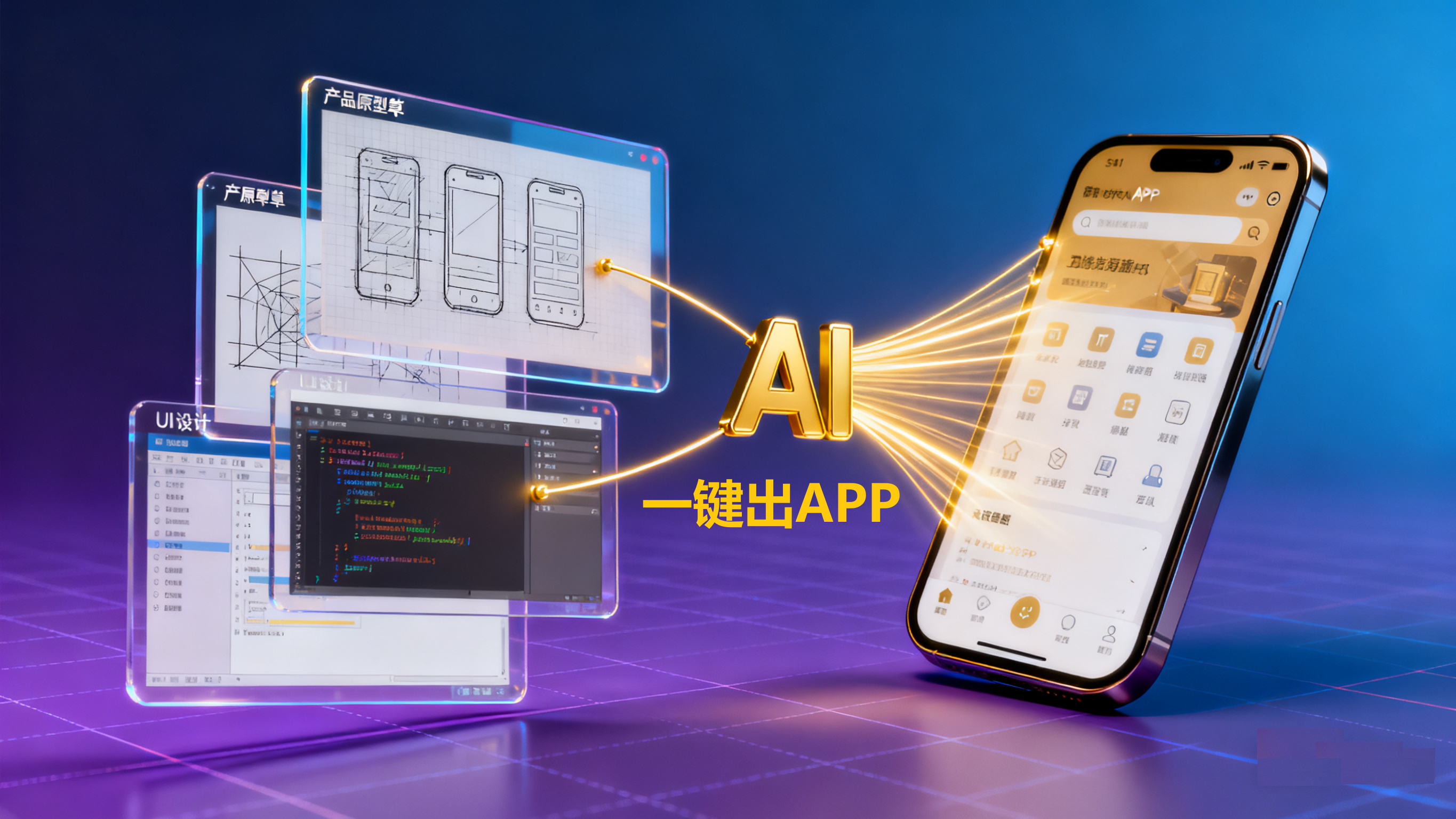 一键出APP：AI 把产品、设计、代码的活全包了